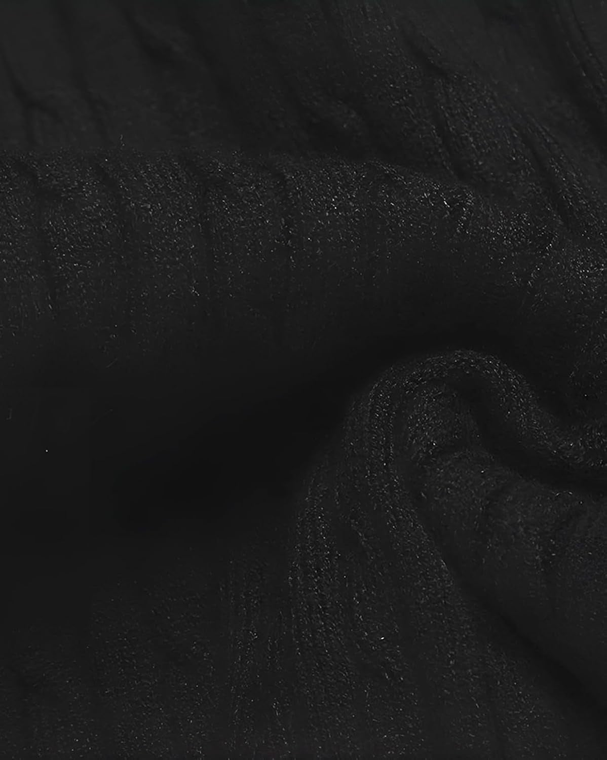 Mens Slim Fit Turtleneck Sweater Cable Knit Thermal Pullover Sweater