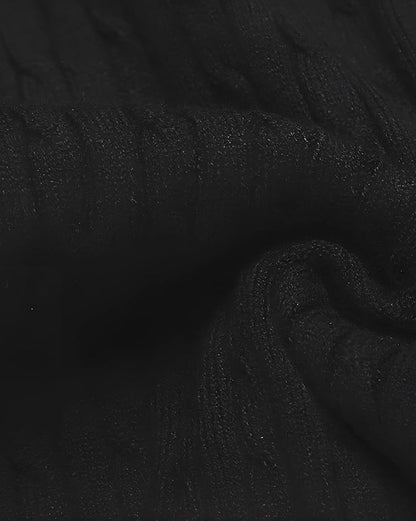 Mens Slim Fit Turtleneck Sweater Cable Knit Thermal Pullover Sweater