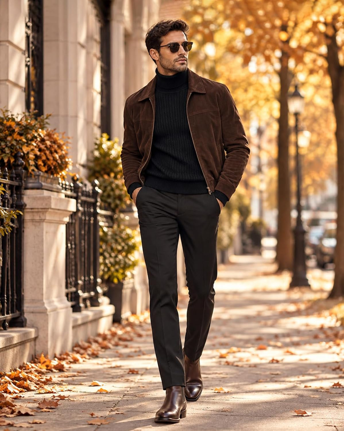 Mens Slim Fit Turtleneck Sweater Cable Knit Thermal Pullover Sweater