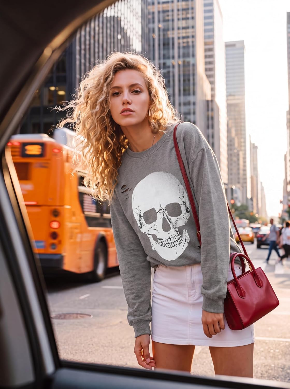 Women'S Halloween Sweatshirts Skull Shirts Fall Sweater